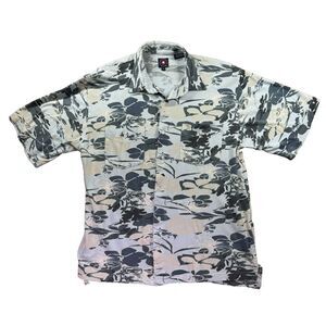 Panhandle Slim Hawaiian Shirt Mens XL‎ Floral Aloha Blue Gray Golf Sail Beach